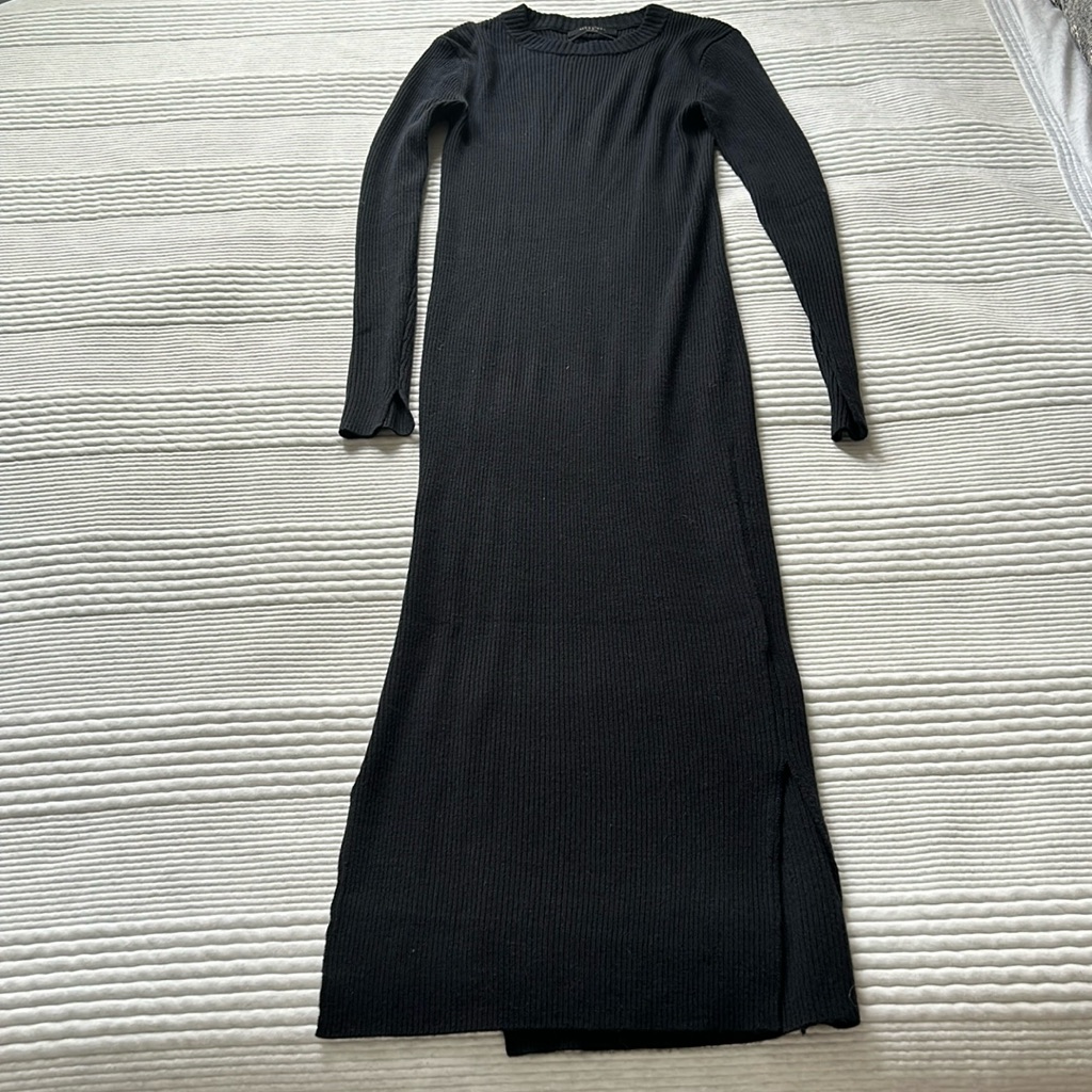 Allsaints Fitted Merino Dress
